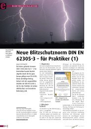 Neue Blitzschutznorm DIN EN 62305-3 – für Praktiker ... - elektrobörse