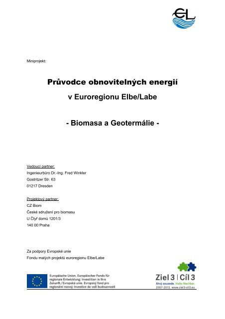 Biomasa a Geotermálie - TZ Dresden - TZ Dresden