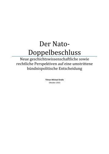 Der Nato- Doppelbeschluss - tilman-dralle.de