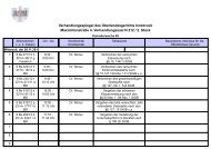 Verhandlungsspiegel des Oberlandesgerichts ... - Juristenblatt