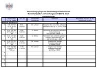 Verhandlungsspiegel des Oberlandesgerichts ... - Juristenblatt