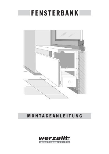 Werzalit Fensterbänke Montageanleitung - GOTTRON + ...