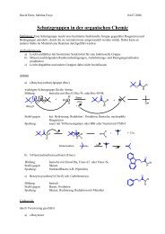 Schutzgruppen in der organischen Chemie