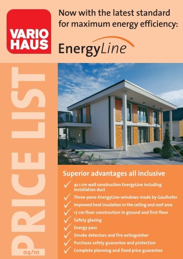 Price list EnergyLine 0410 - Vario Haus