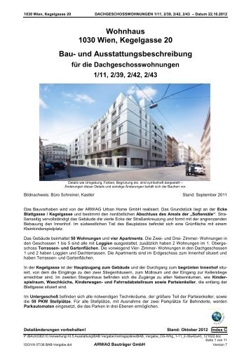 Wohnhaus 1030 Wien, Kegelgasse 20 Bau - Arwag