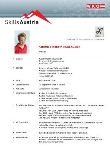 Kathrin Elisabeth NUßBAUMER - SkillsAustria