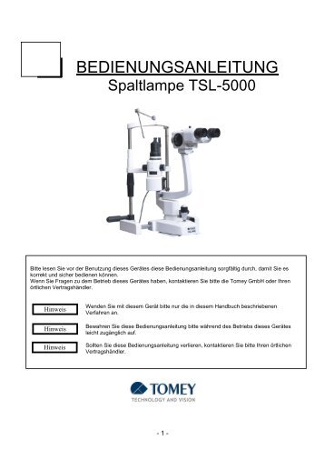 Bedienungsanleitung - EyeNovation GmbH
