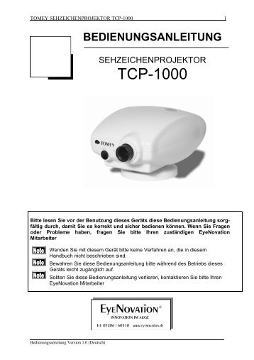 TCP-1000 - EyeNovation GmbH