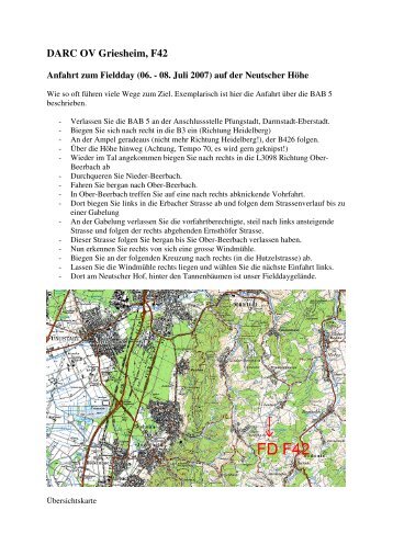 DARC OV Griesheim, F42 - Ortsverband Griesheim F42