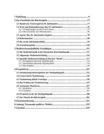 1. Einleitung - Heiner Klug