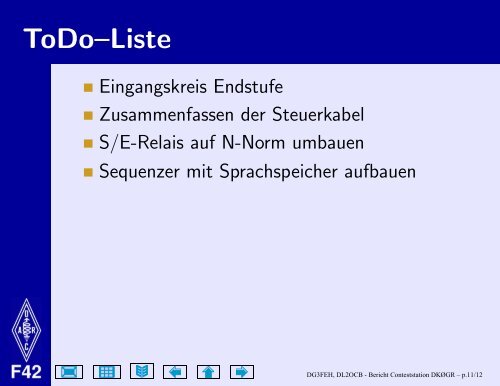 Funktionsweise, Statusbericht und Ideen zum Ausbau der ...