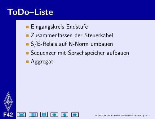 Funktionsweise, Statusbericht und Ideen zum Ausbau der ...