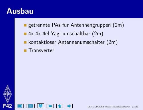 Funktionsweise, Statusbericht und Ideen zum Ausbau der ...