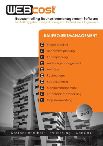 webCost Infoblatt - pdf - pm1.projektmanagement
