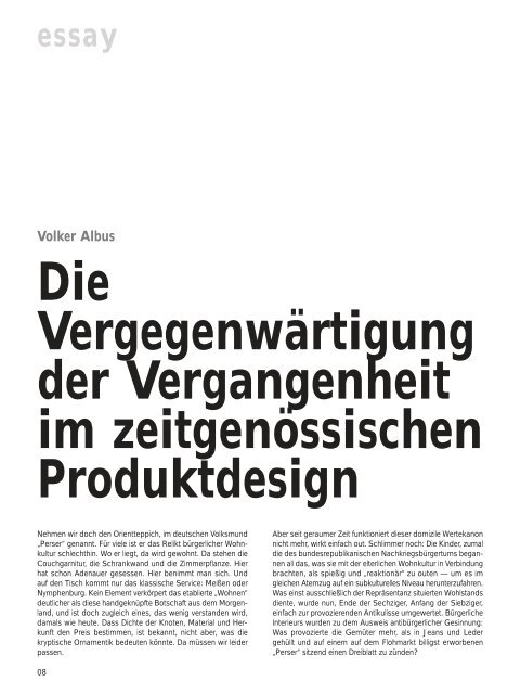 Ho! - INFORM Designmagazin