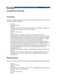 Europäische Ethnologie Vorlesung - Deutsche Gesellschaft für ...