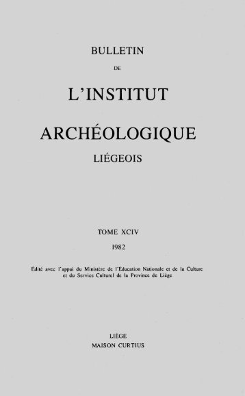 w - Institut archéologique liégeois