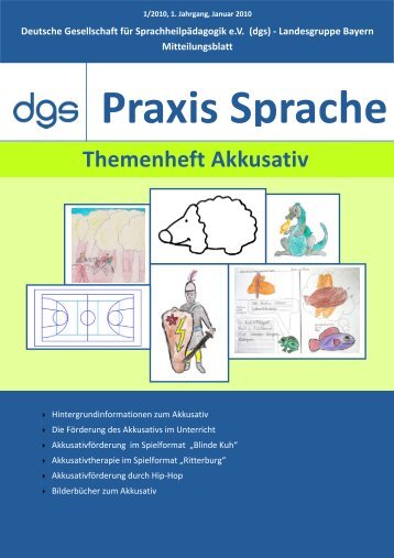 Themenheft Akkusativ - Deutsche Gesellschaft für ...
