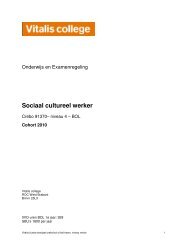 91370 Sociaal cultureel werker - Vitalis college