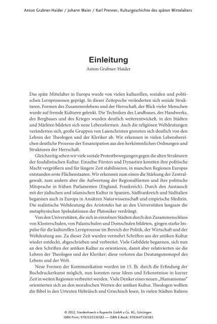 und Leseprobe (PDF) - Vandenhoeck & Ruprecht