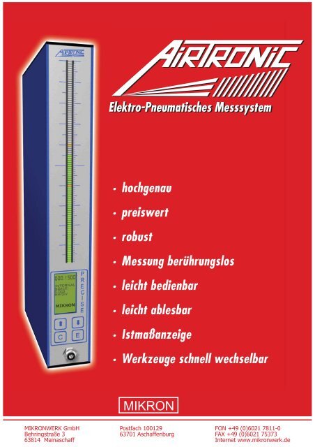 Airtronic Prospekt. - MikronTec