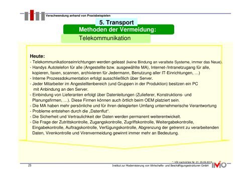 Methoden der Vermeidung