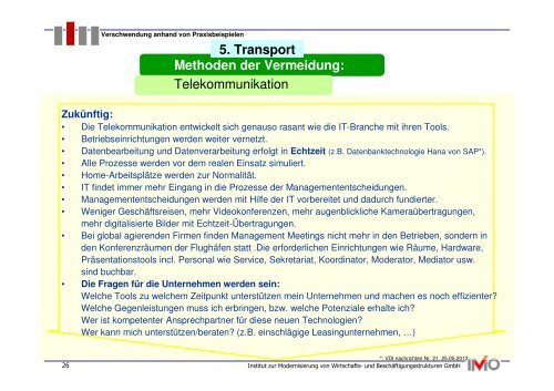 Methoden der Vermeidung