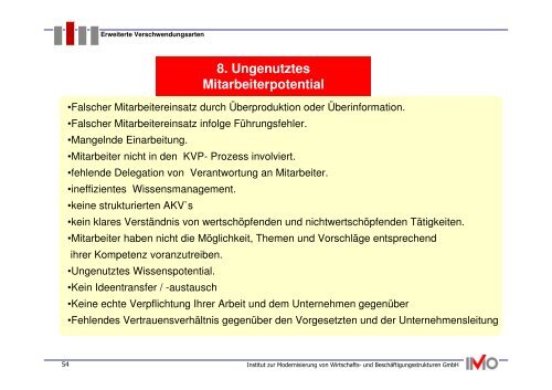 Methoden der Vermeidung