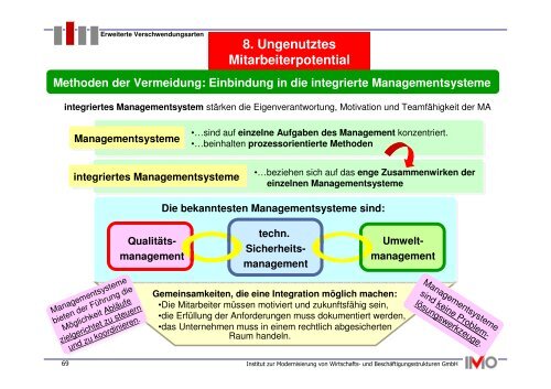 Methoden der Vermeidung