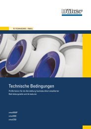 Technische Bedingungen - Düker GmbH & Co KGaA