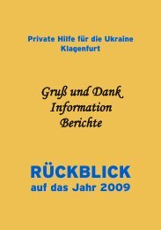 Gruß Und Dank Information Berichte - Osteuropahilfe