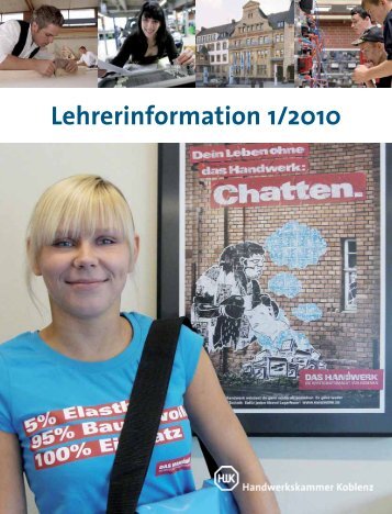 Lehrerinformation 1/2010 - Handwerkskammer Koblenz