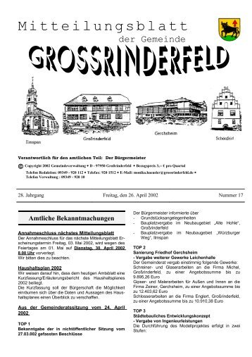 Ilmspan - Großrinderfeld