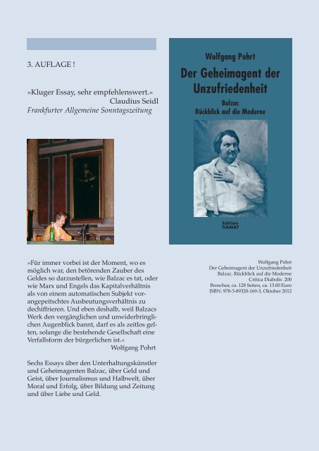 Vorschau Herbst 2012 - Edition Tiamat