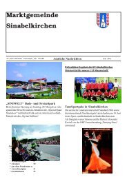 Gemeindezeitung Juni 2006 - Marktgemeinde Sinabelkirchen