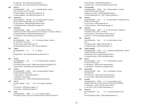 Pferdeverzeichnis 1 - turniertotal.de >>> Home