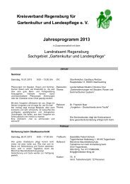 Jahresprogramm 2013 - Kreisverband Regensburg