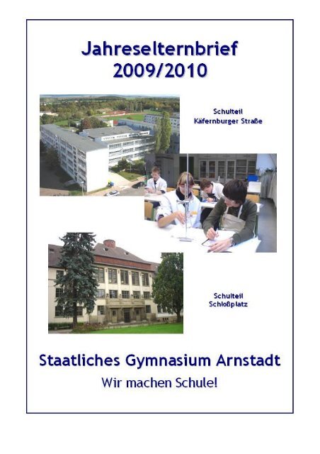 Elternbrief zum Schuljahr 2009/2010 - Staatliches Gymnasium ...