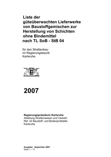 2007 - Qualitätssicherungssystem Recycling-Baustoffe Baden ...