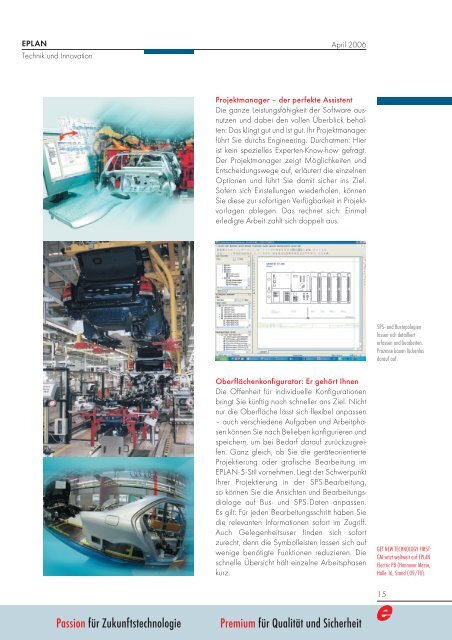 April 2006 EPLAN your Engineering