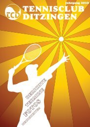 Ausgabe 2010 - Tennisclub Ditzingen