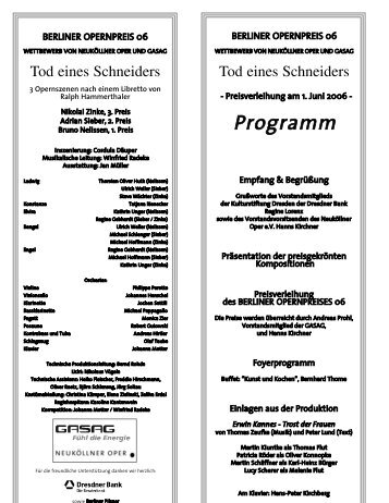 Programm - Neuköllner Oper