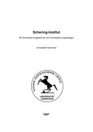 1997 - Fachgebiet Hochspannungstechnik - Schering-Institut