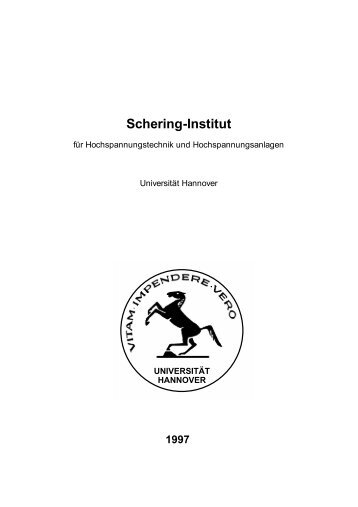 1997 - Fachgebiet Hochspannungstechnik - Schering-Institut