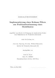 Implementierung eines Kalman Filters zur Positionsbestimmung ...