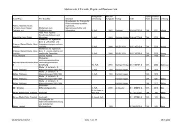 Mathematik, Informatik, Physik und Elektrotechnik - Friedrich-Schiller ...