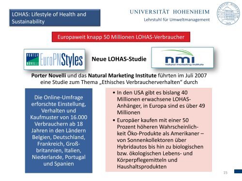 Megatrend Nachhaltigkeit - Lehrstuhl für Umweltmanagement an ...