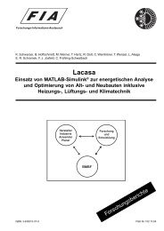 Lacasa Einsatz von MATLAB-Simulink® zur energetischen ... - FGK