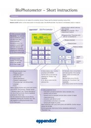 BioPhotometer Ã¢ÂÂ Short instructions - Eppendorf