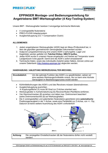 4 Key-Tooling-System - ESA Eppinger GmbH